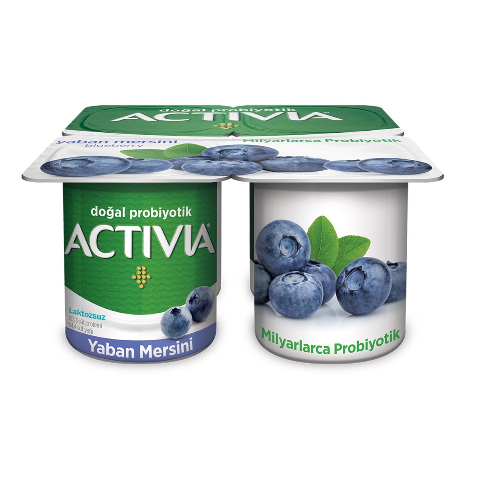 ACTİVİA DOĞAL PROBİYOTİK YABAN MERSİNİ YOĞURT 4x100 GR