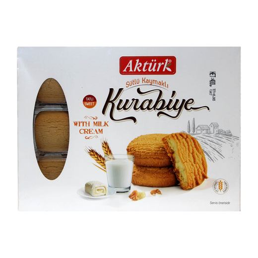 AKTÜRK KURABİYE SÜTLÜ KAYMAKLI 400 GR