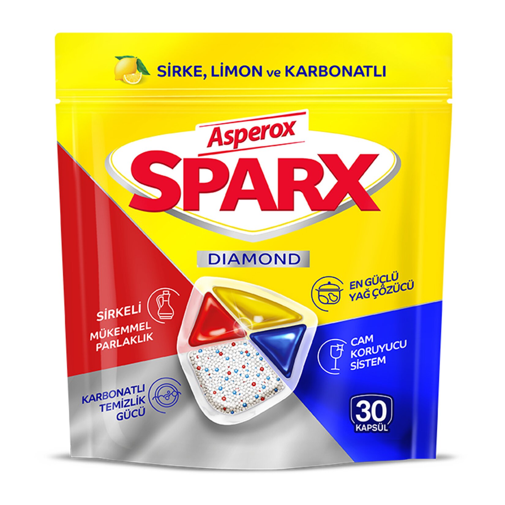 ASPEROX SPARX BULAŞIK MAKİNESİ TABLETİ 30'LU