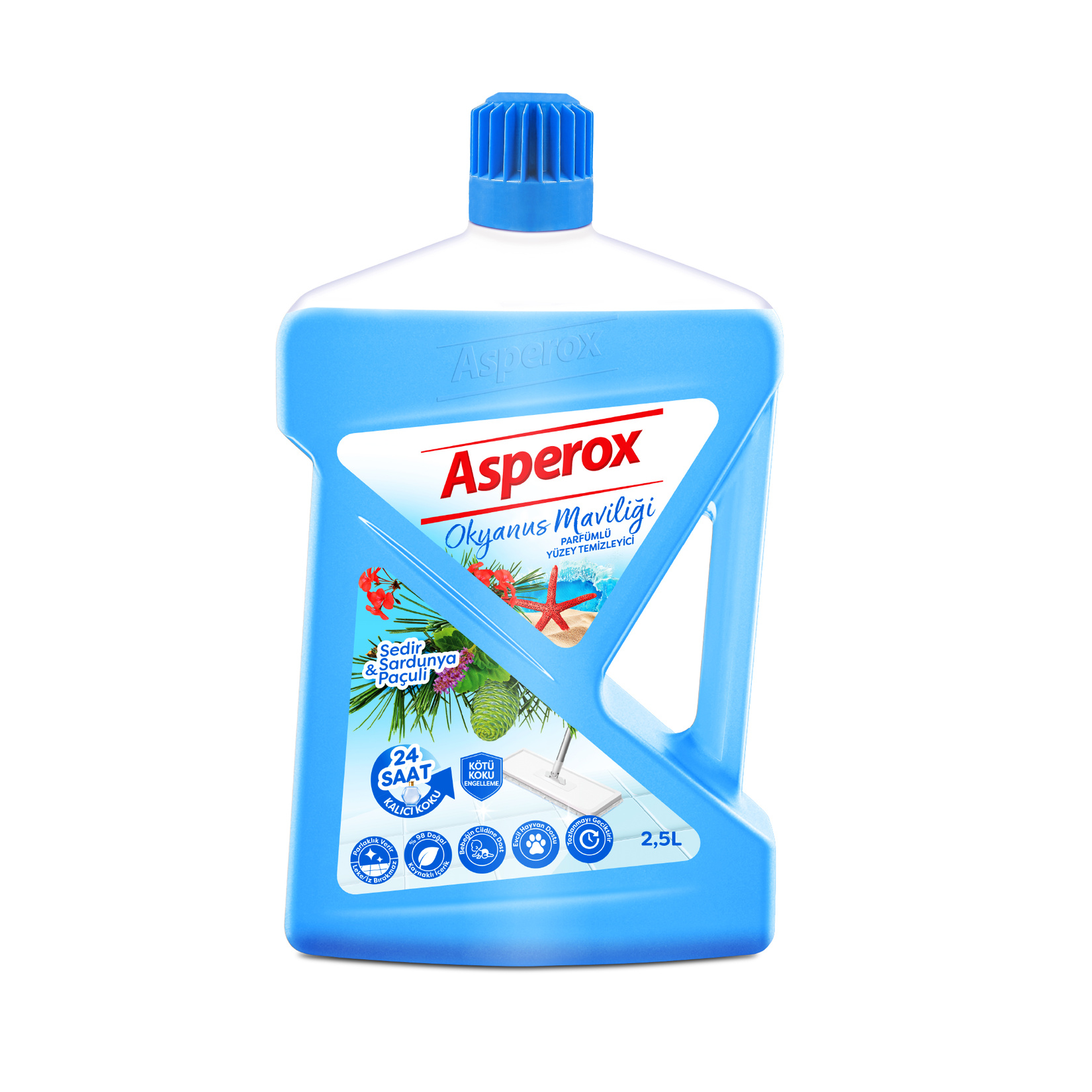 ASPEROX YÜZEY TEMİZLEYİCİ OKYANUS MAVİLİĞİ 2,5 LT