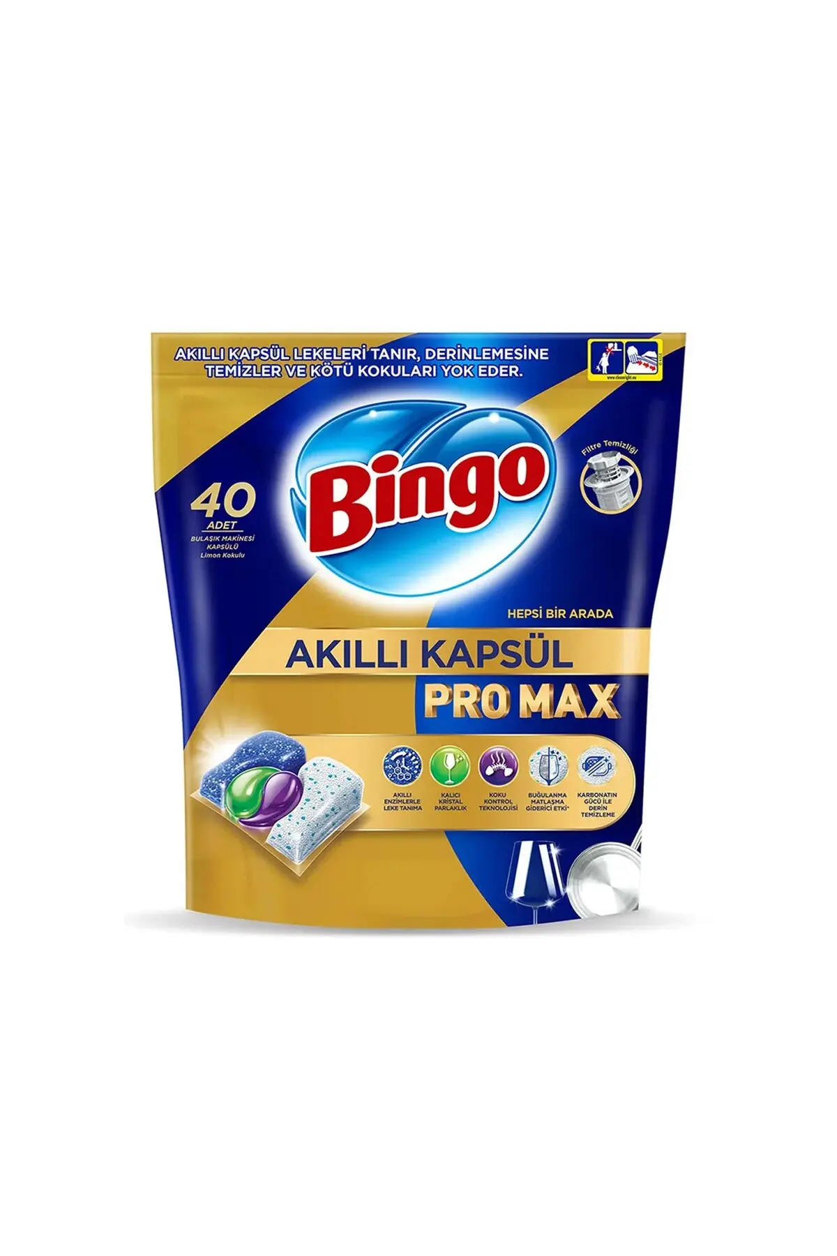 BİNGO HEPSİ BİR ARADA PROMAX BULAŞIK MAKİNESİ TABLETİ 40'LI
