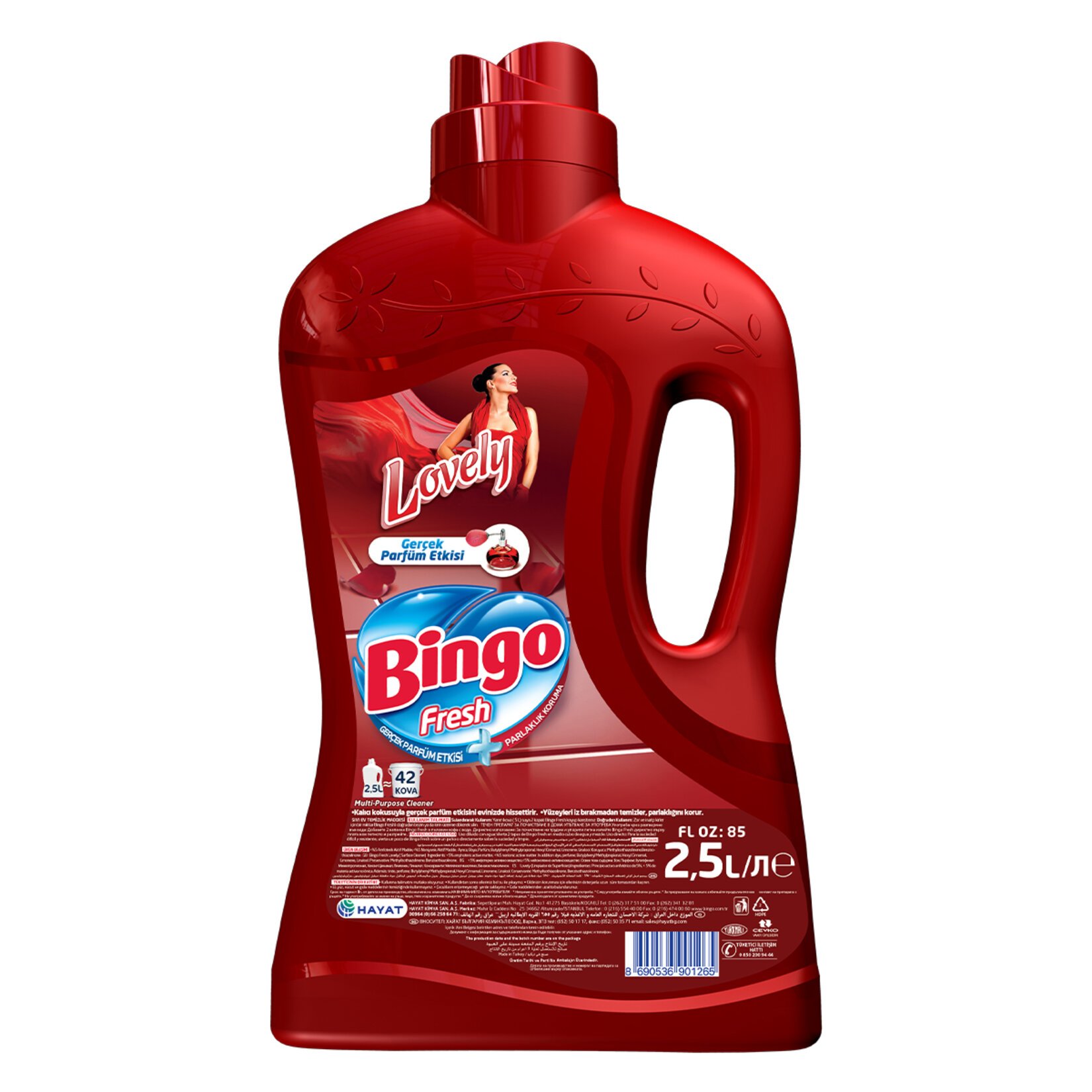 BİNGO YÜZEY TEMİZLEYİCİ LOVELY 2,5 LT