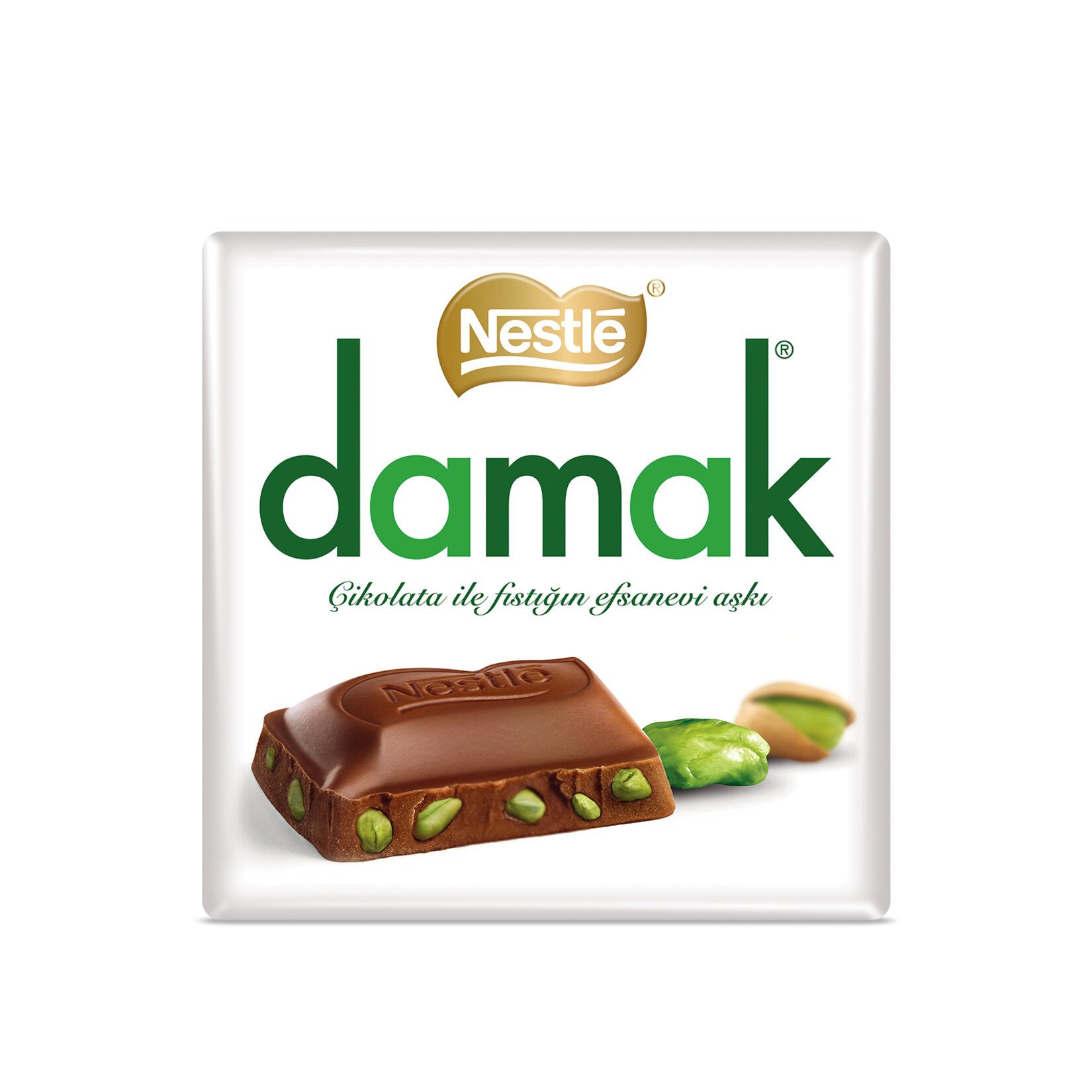 DAMAK ANTEP FISTIKLI KARE ÇİKOLATA 60 GR