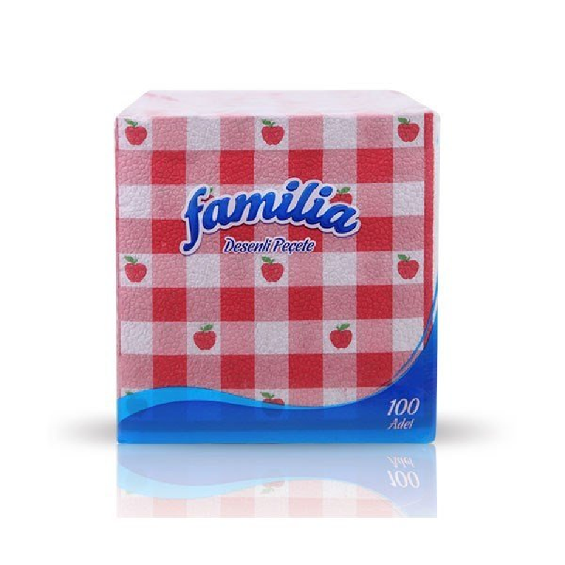 FAMİLİA KARE PEÇETE DESENLİ 100 YAPRAK