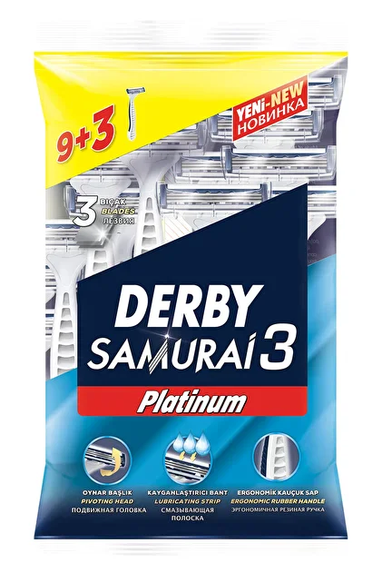 DERBY SAMURAİ 3 PLATİNUM TIRAŞ BIÇAĞI