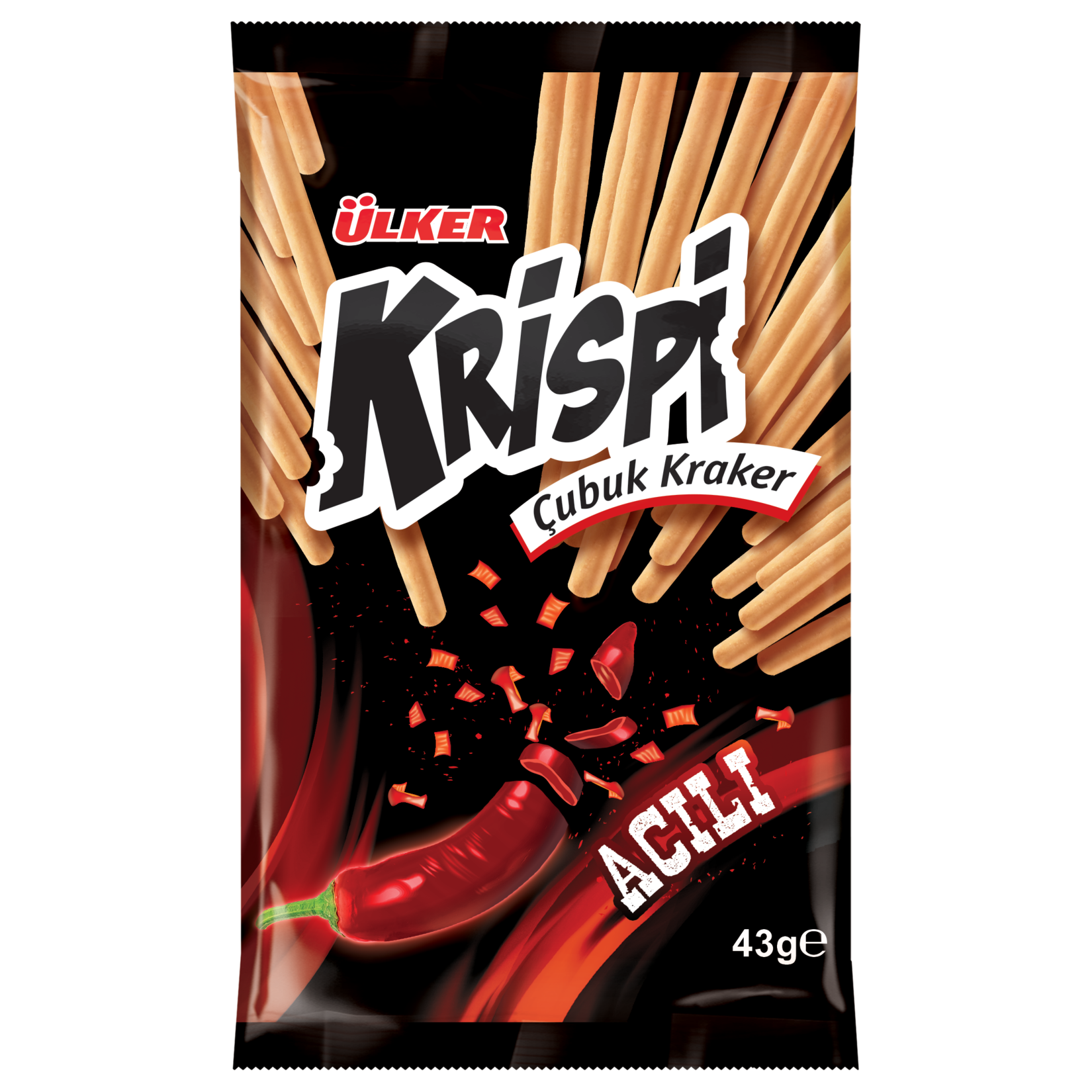 ÜLKER KRİSPİ ACILI KRAKER 43 GR