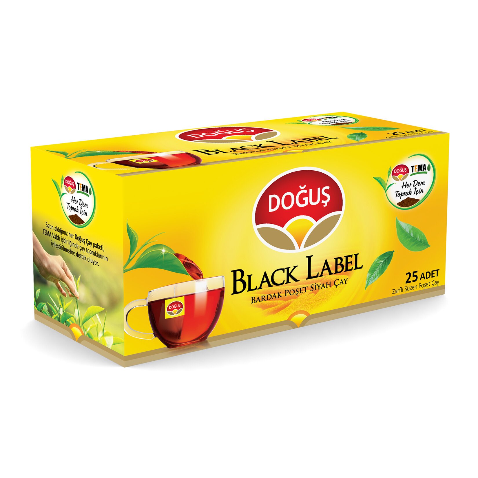 DOĞUŞ BLACK LABEL TÜRK ÇAYI DEMLIK POŞET 100'LÜ