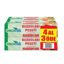 EKOMİS BUZ DOLABI POŞETİ BÜYÜK BOY 4AL 3ÖDE