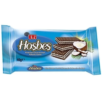 ETİ HOŞBEŞ HİNDİSTAN CEVİZLİ GOFRET 40 GR