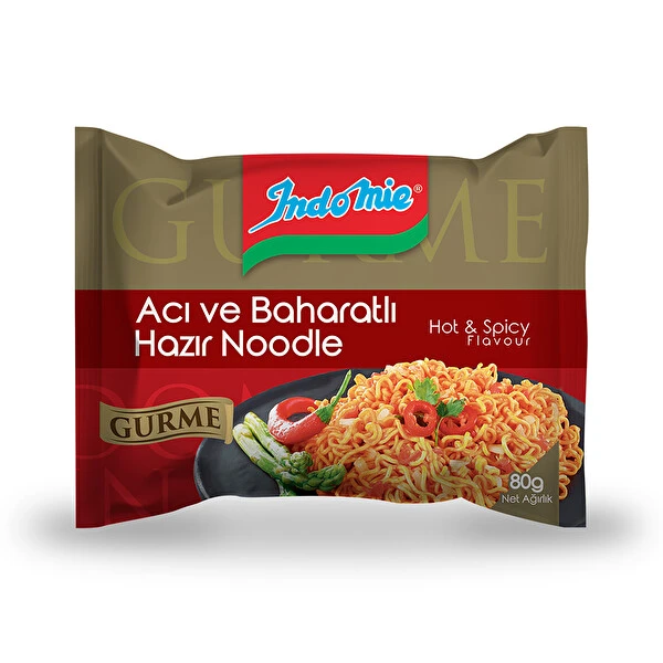 İNDOMİE NOODLE GURME ACI&BAHARAT 80 GR