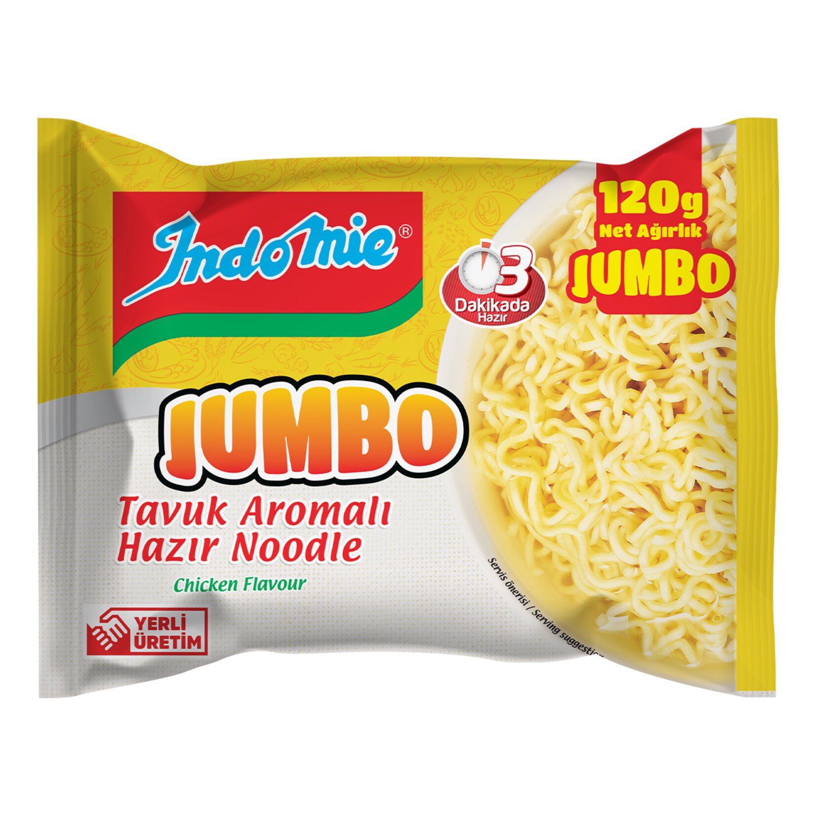 İNDOMİE NOODLE JUMBO TAVUK 120 GR