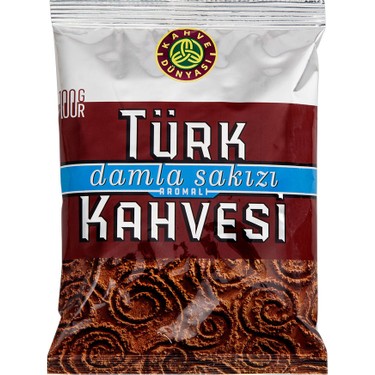 KAHVE DÜNYASI DAMLA SAKIZLI TÜRK KAHVESİ 100 GR