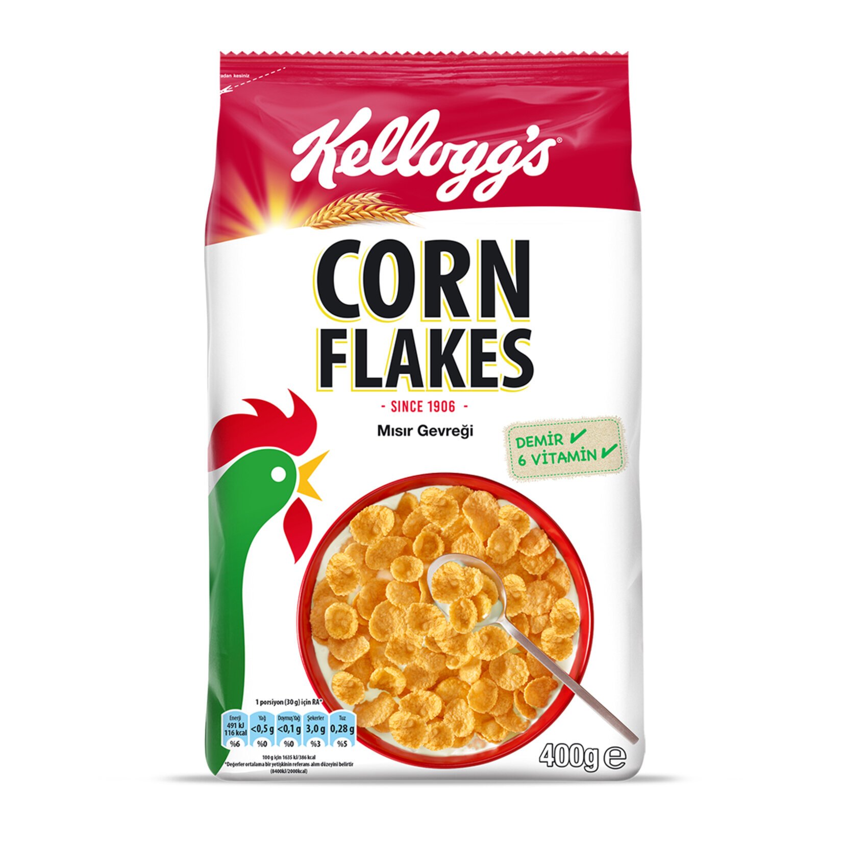 KELLOGGS CORNFLEKS KAHVALTILIK GEVREK 400 GR