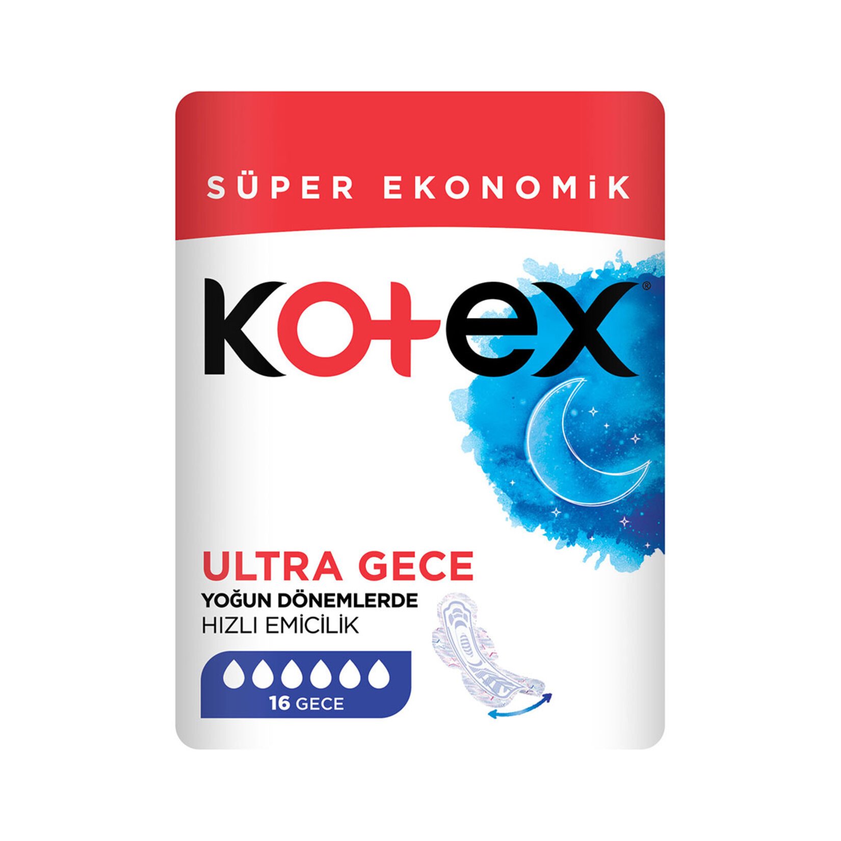 KOTEX ULTRA GECE 16'LI PED