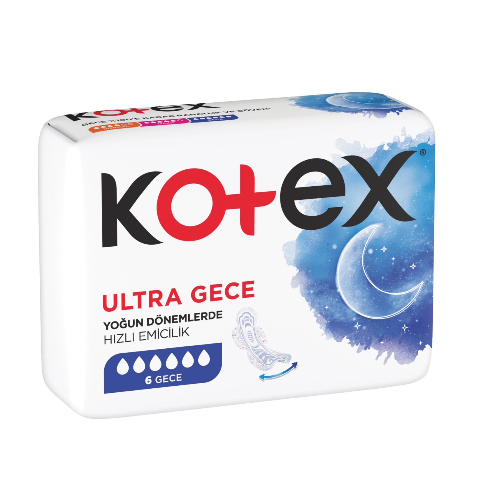 KOTEX ULTRA GECE 6'LI PED