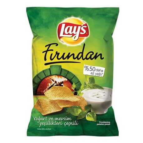 LAYS FIRINDA YOĞURT MEVSİM YEŞİLLİKLİ CİPS 134 GR