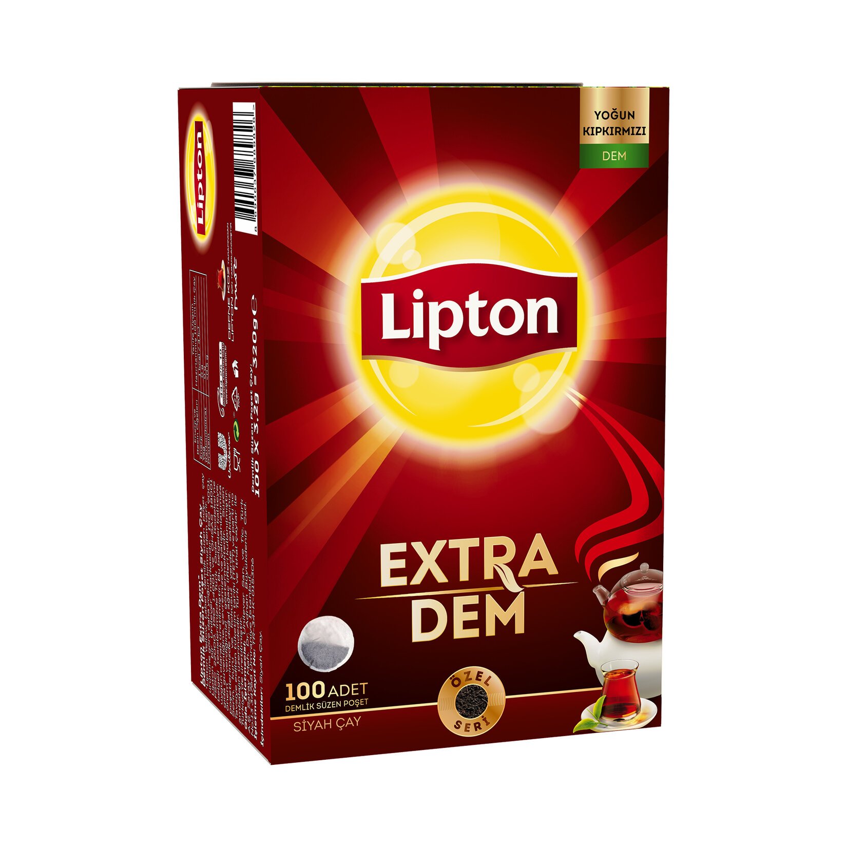 LİPTON EXTRA DEM TÜRK ÇAYI DEMLİK POŞET 100'LÜ