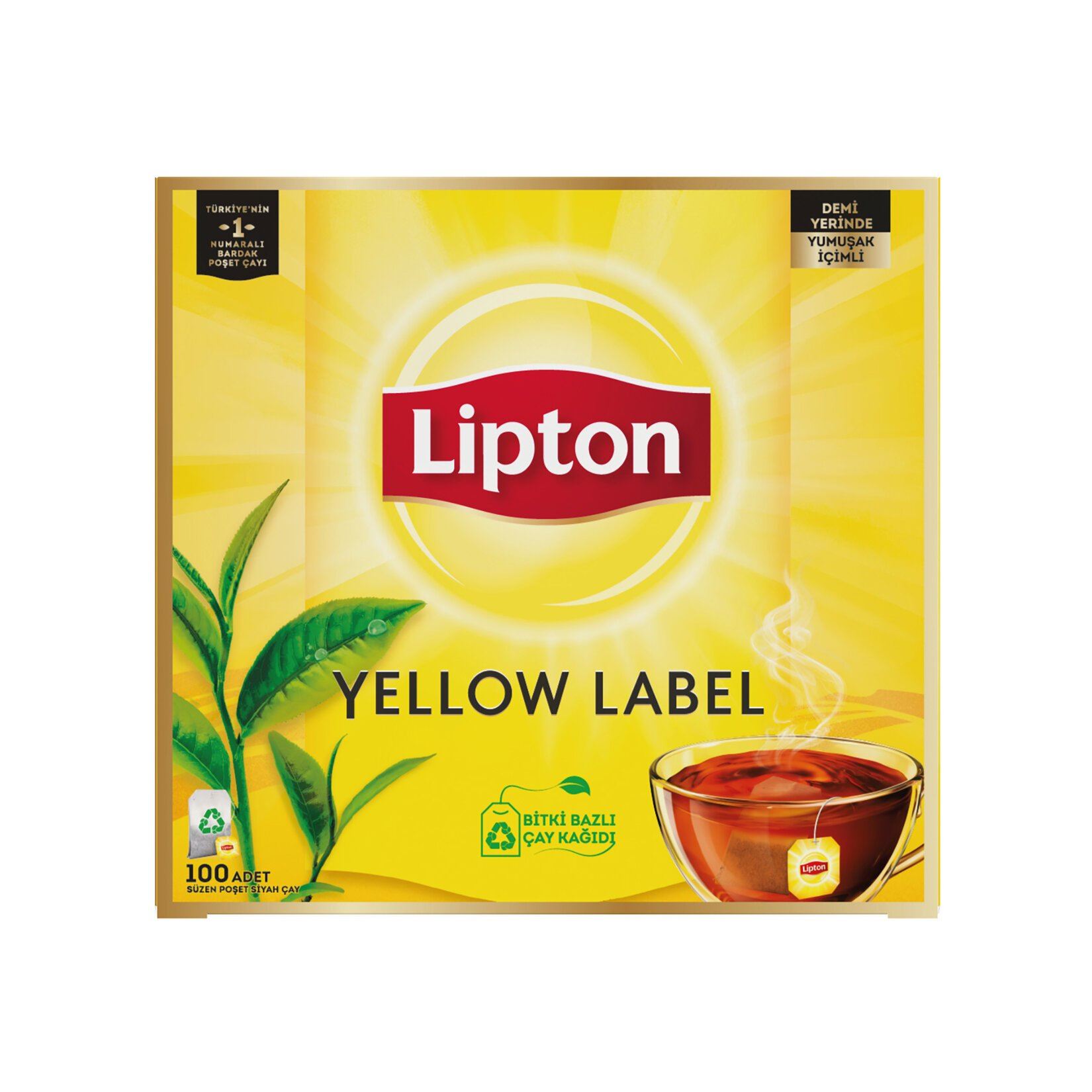 LİPTON YELLOW LABEL BARDAK TÜRK ÇAYI 100'LÜ