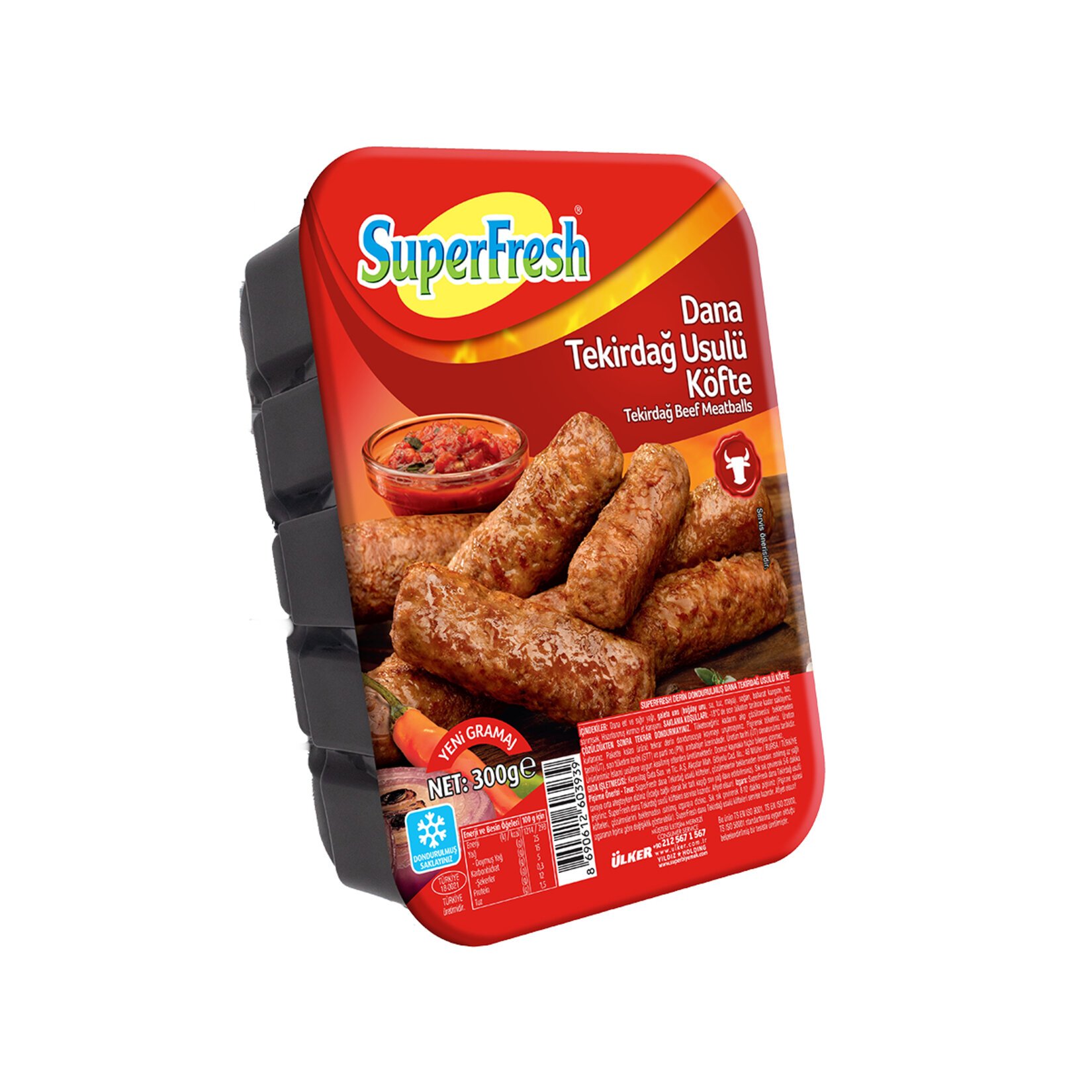 SUPERFRESH DONDURULMUŞ TEKİRDAĞ KÖFTESİ 300 GR