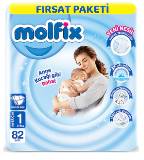 MOLFİX BEBEK BEZİ NO:1 82'Lİ