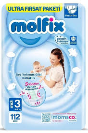 MOLFİX BEBEK BEZİ NO:3 112'Lİ