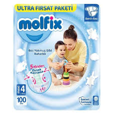 MOLFİX BEBEK BEZİ NO:4 100'LÜ