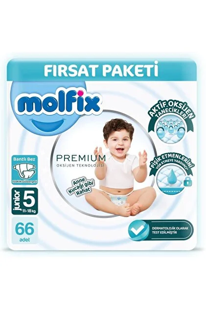 MOLFİX BEBEK BEZİ NO:5 66'LI