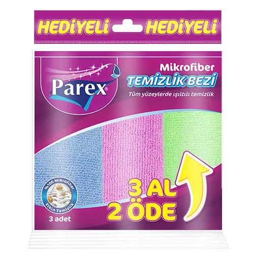 PAREX MİKROFİBEZ BEZ 3'LÜ