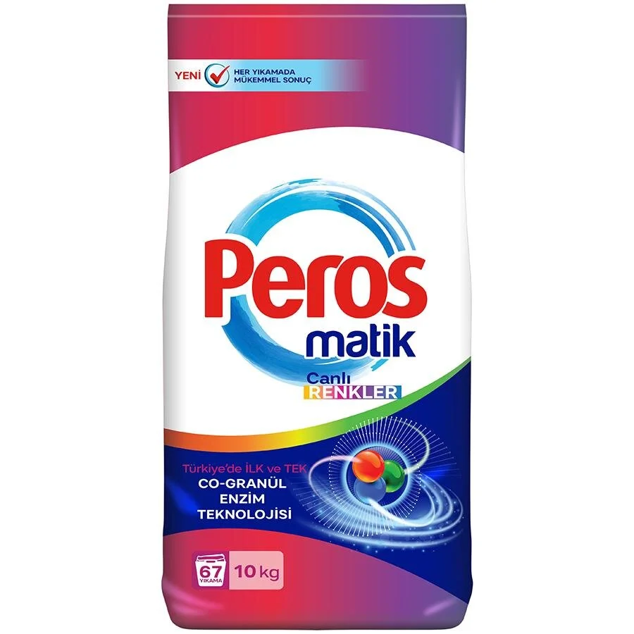 PEROS TOZ MATİK RENKLİLER BEYAZLAR 10 KG