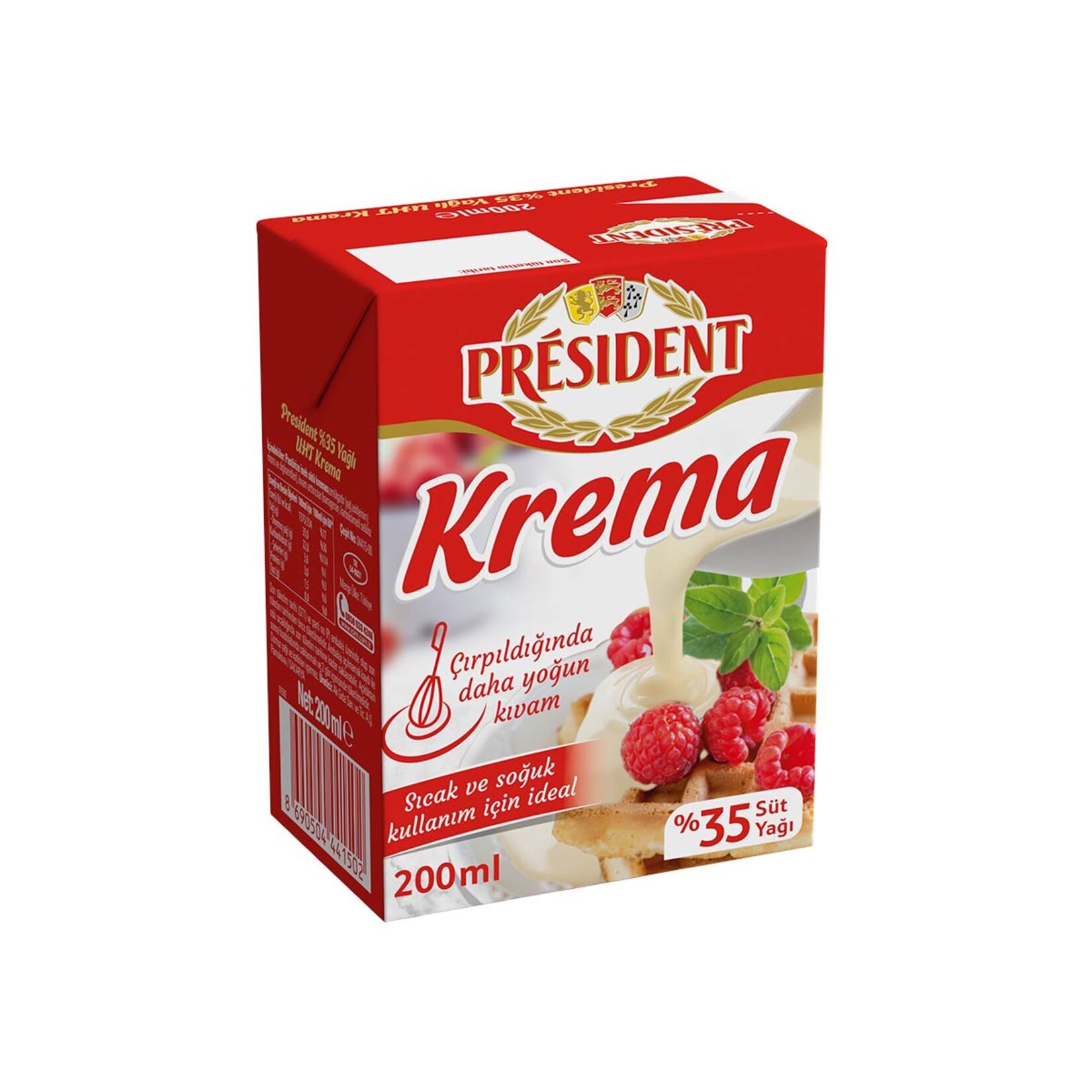 PRESİDENT KREMA %35 YAĞLI 200ML
