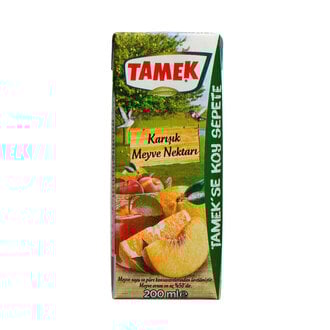TAMEK ŞEFTALİ MEYVE SUYU 200ML
