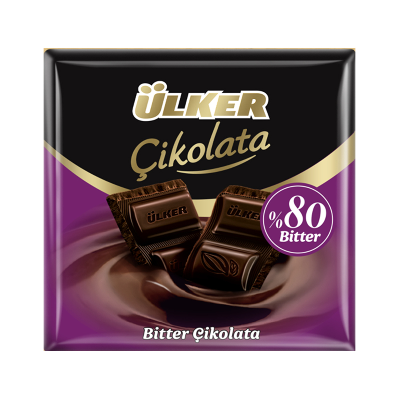 ÜLKER %80 BİTTER KARE ÇİKOLATA 60 GR