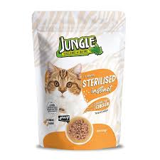 JUNGLE TAVUK ETLİ KISIRLAŞTIRILMIŞ  KEDİ MAMASI 100 GR