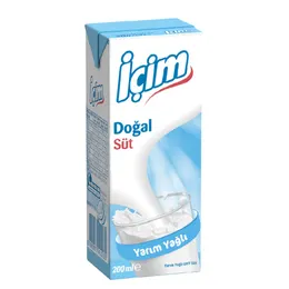İÇİM YARIM YAĞLI SÜT 200ML