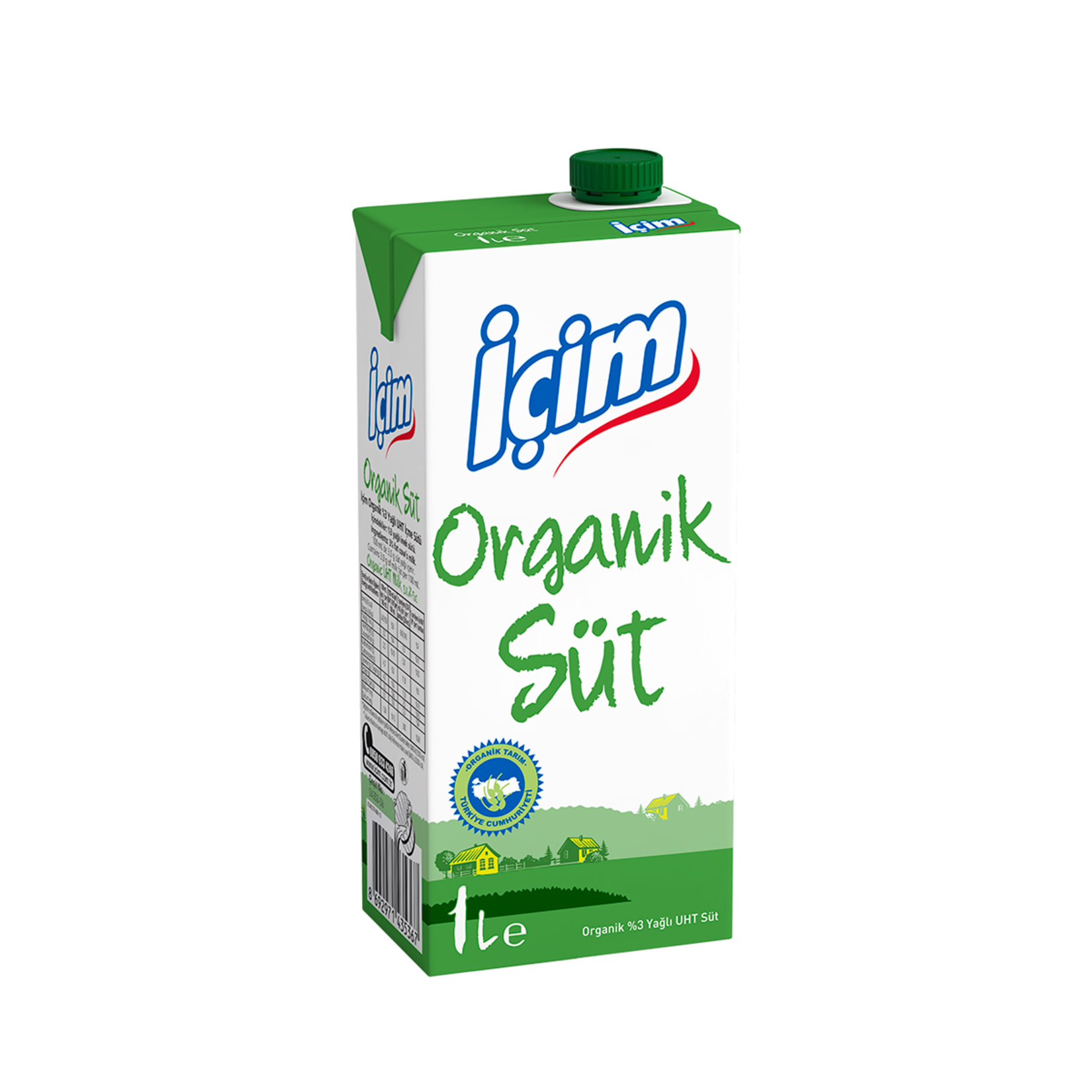 İÇİM ORGANİK TAM YAĞLI SÜT 1 LT