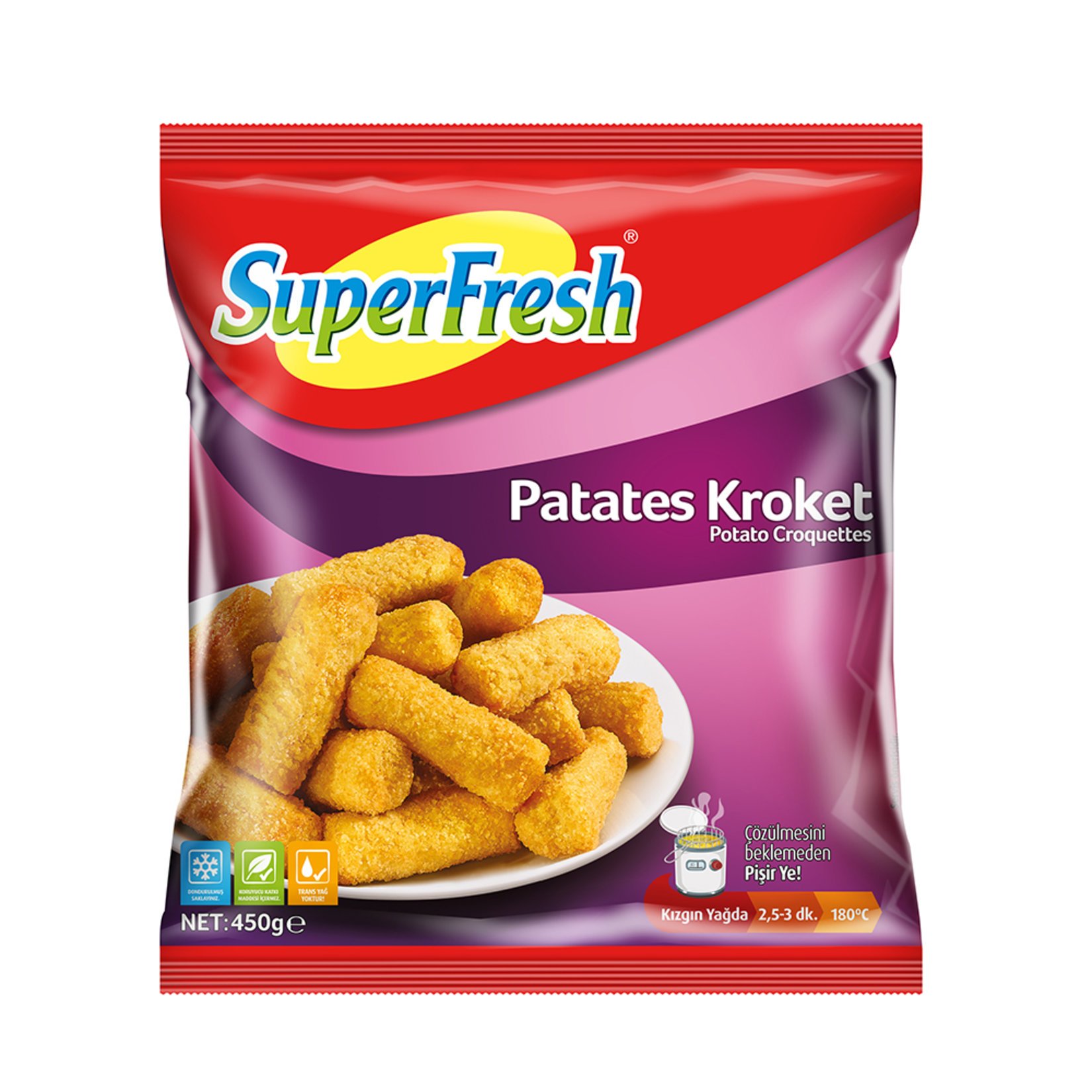 SUPERFRESH PATATES KROKET 450GR