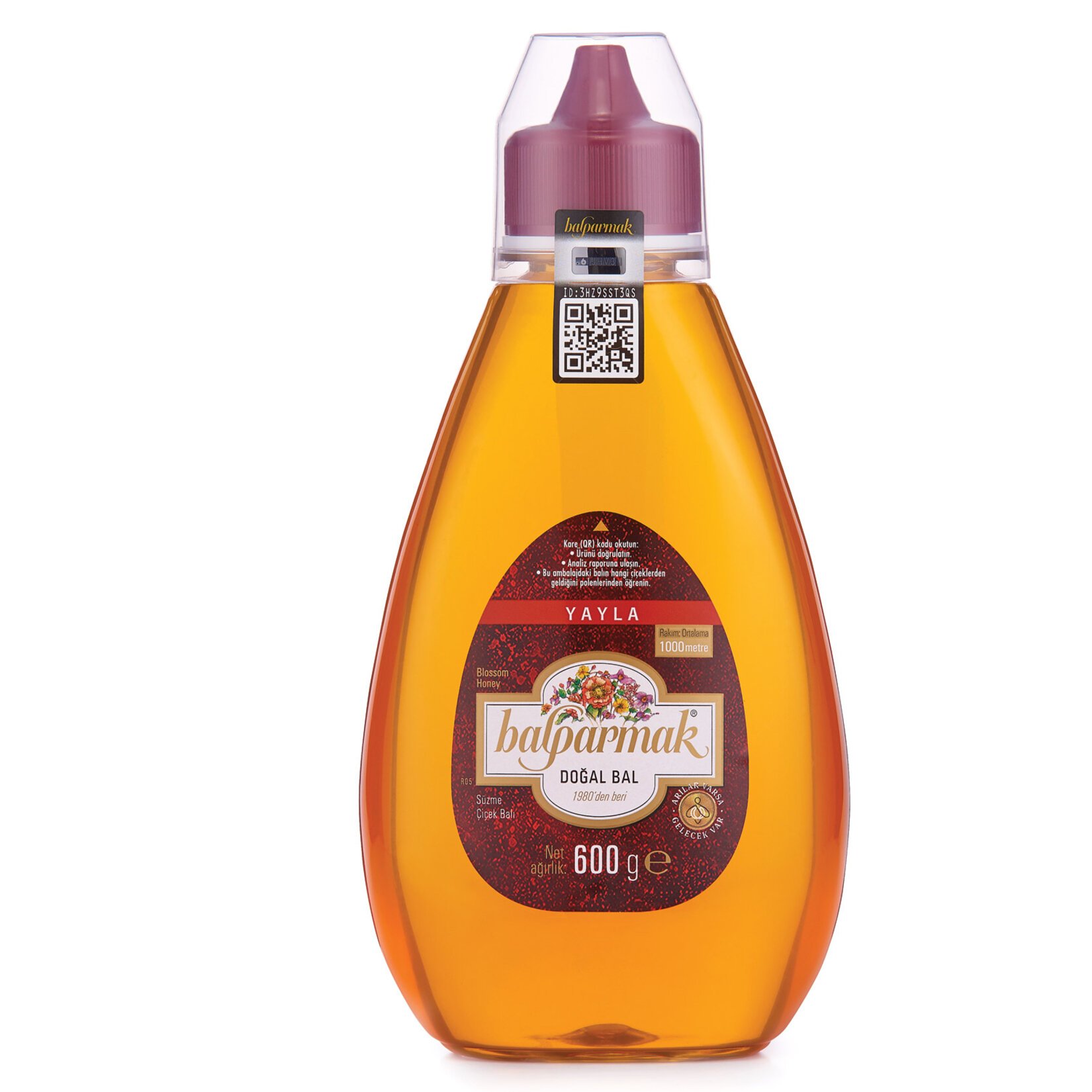 BALPARMAK ÇIT KAPAK SÜZME ÇİÇEK BALI 600GR