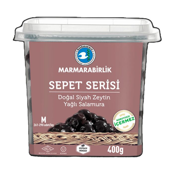 MARMARABİRLİK SİYAH ZEYTİN (M) 400 GR