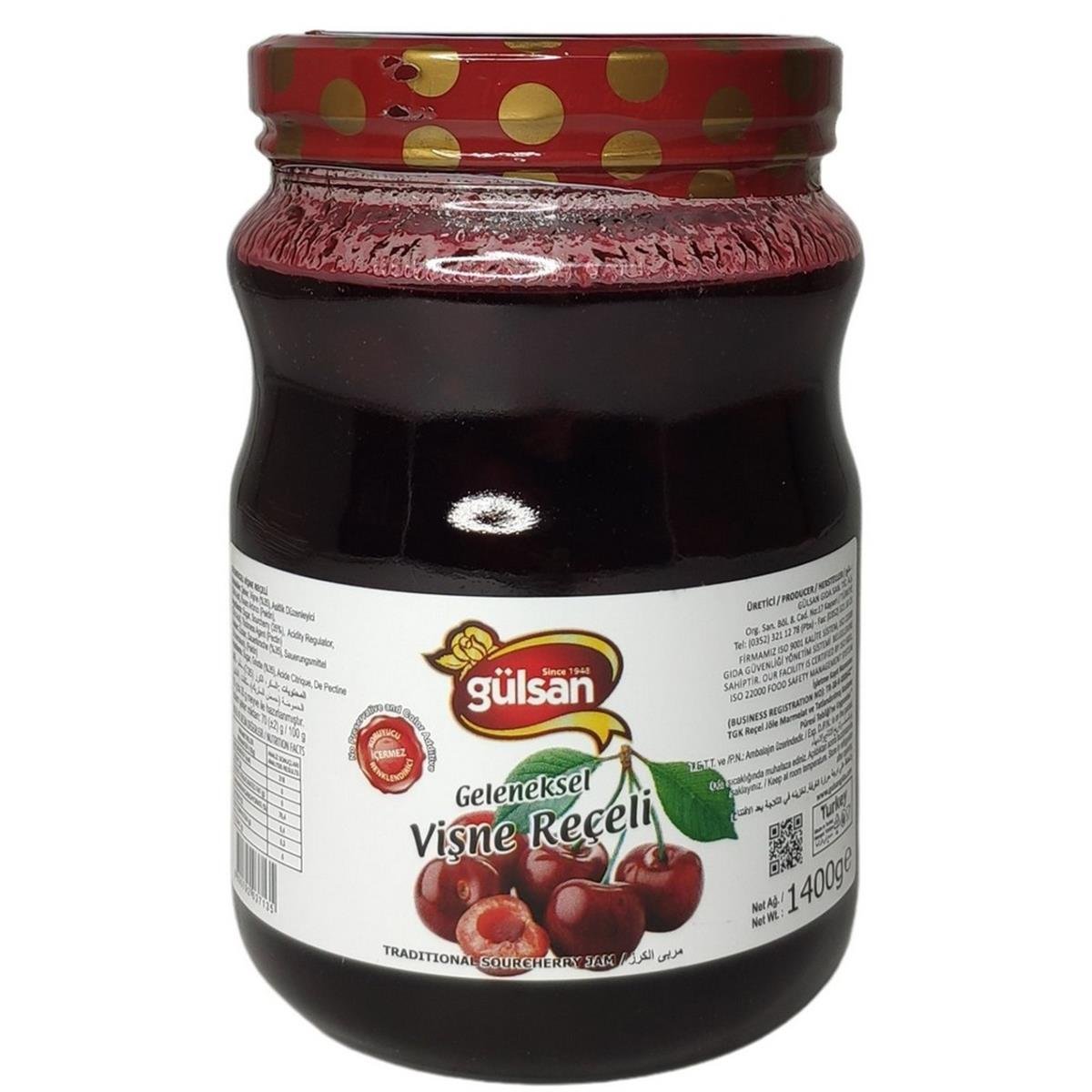 GÜLSAN VİŞNE REÇELİ 1400 GR