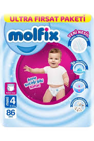 MOLFİX BEBEK BEZİ KÜLOT NO:4 86'Lİ