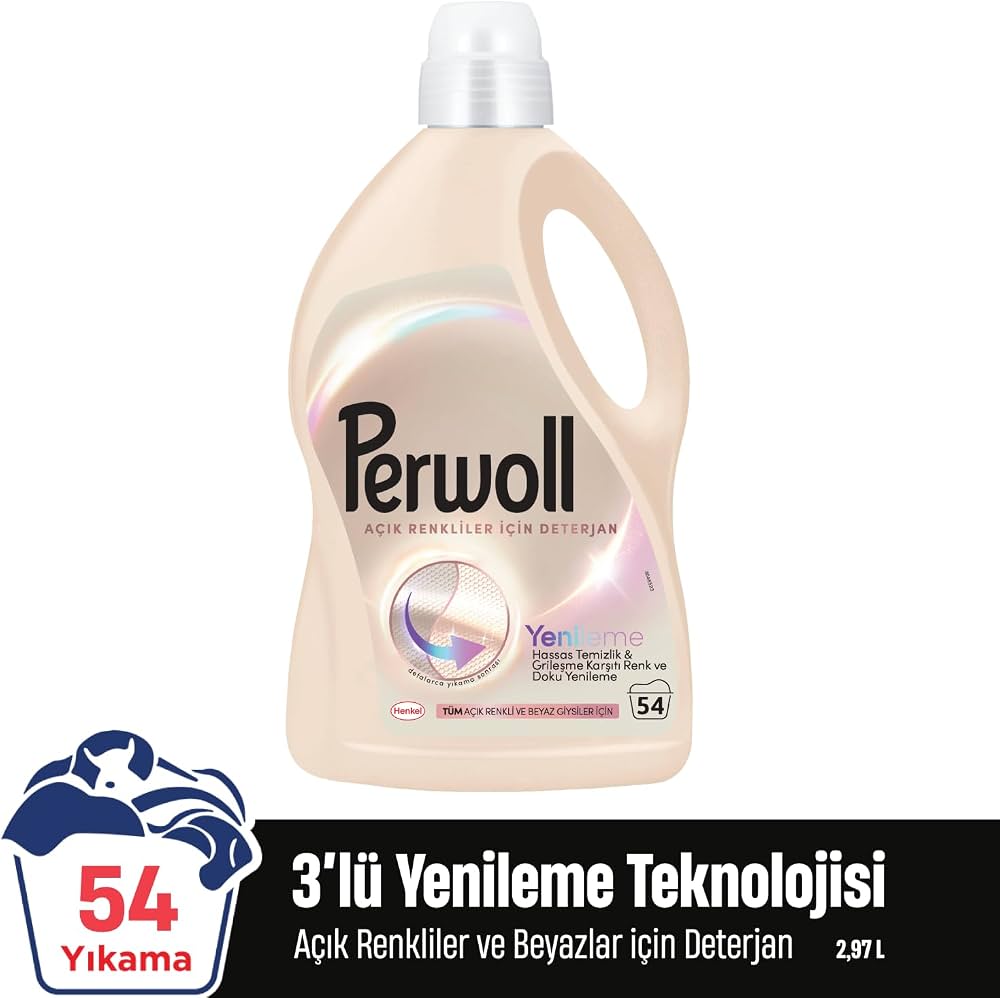 PERWOLL AÇIK RENKLİLER İÇİN SIVI DETERJAN 2.97L